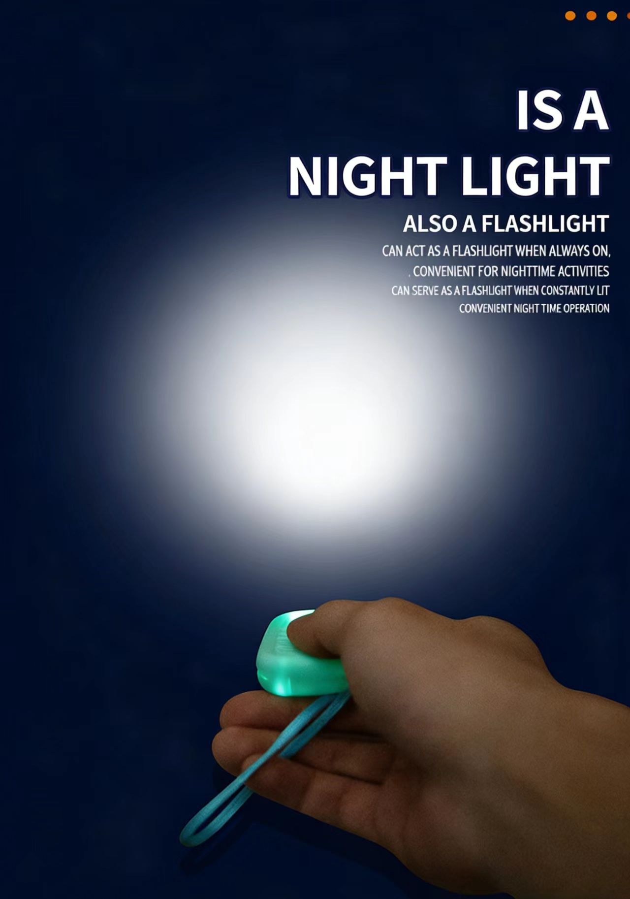 Multifunction Water Alarm - 50dB Loud Siren with Night Light & Flashlight, 5V USB Rechargeable for Pool, Tank, and Basement Flood Prevention