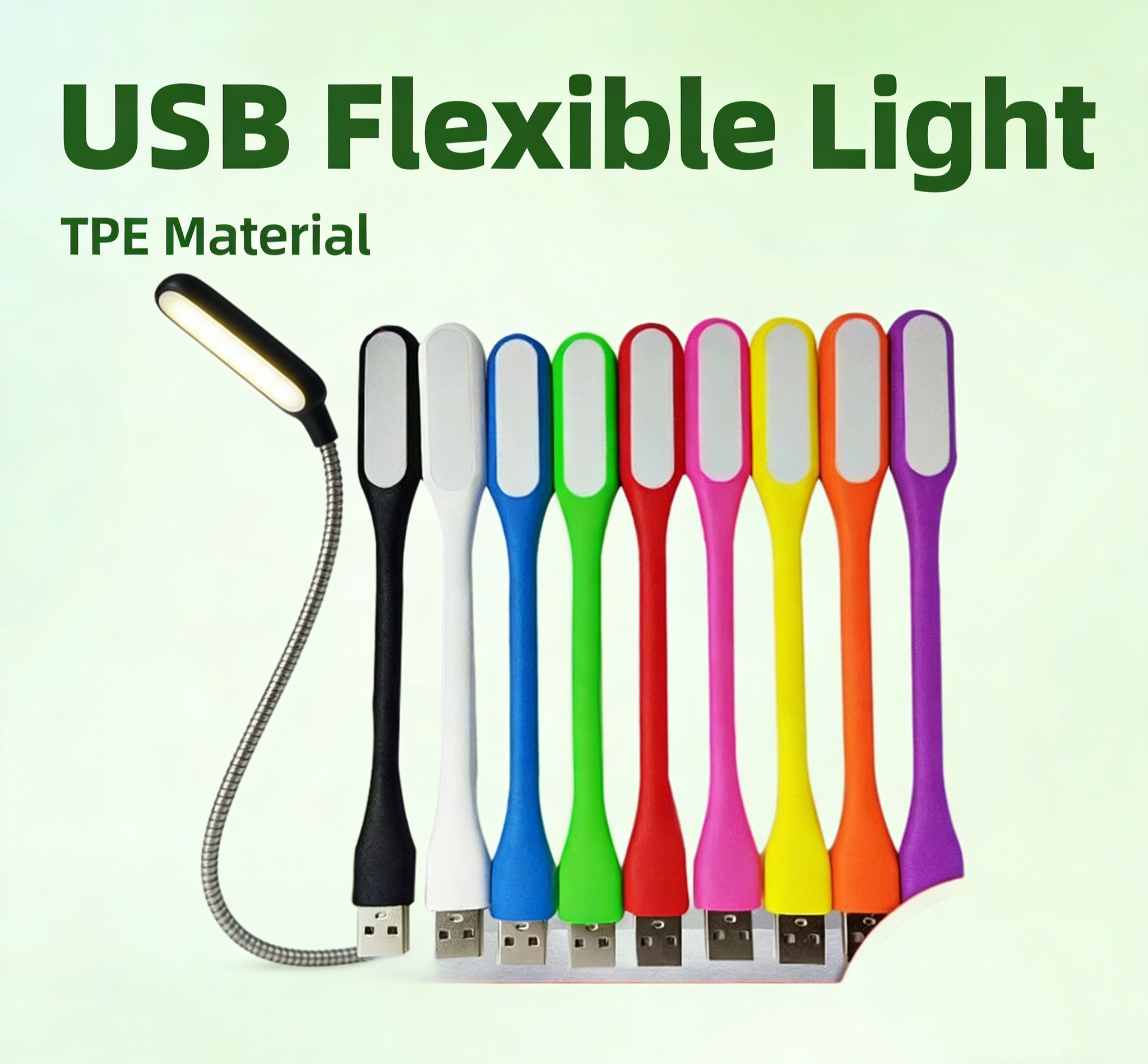 PVC Petal USB LED Night Light - 10 Color Options, 5V Plug & Play Decorative Mood Lamp for Bedroom, Bar, Party Decoration (10,000 Hours Lifespan)
