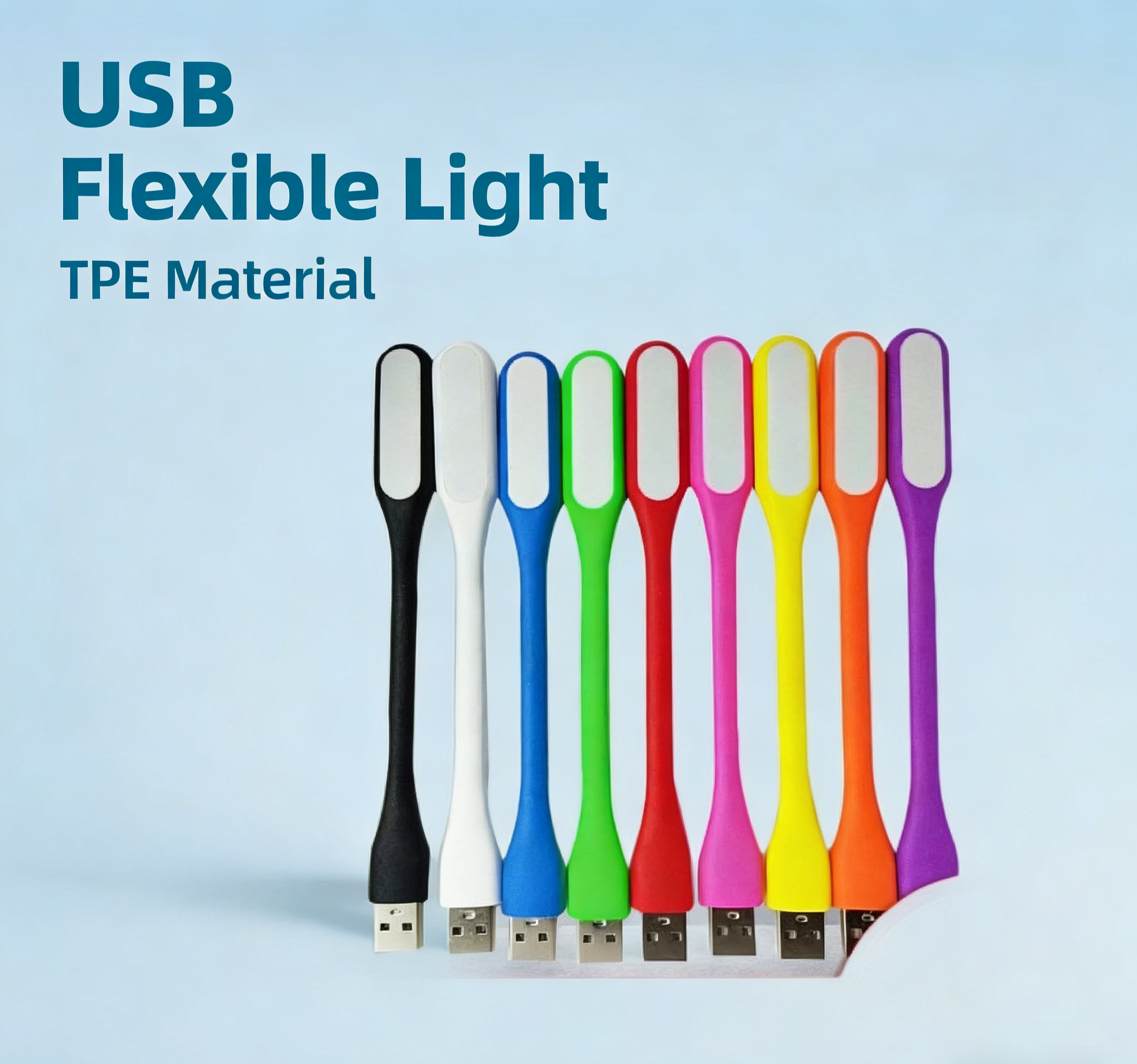 PVC Petal USB LED Night Light - 10 Color Options, 5V Plug & Play Decorative Mood Lamp for Bedroom, Bar, Party Decoration (10,000 Hours Lifespan)