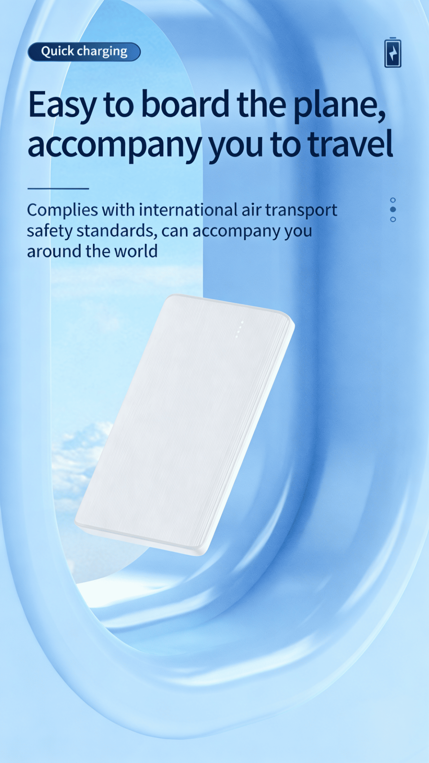 Fast Charging Power Bank with High Capacity for Outdoor Work Compact Travel-Ready
