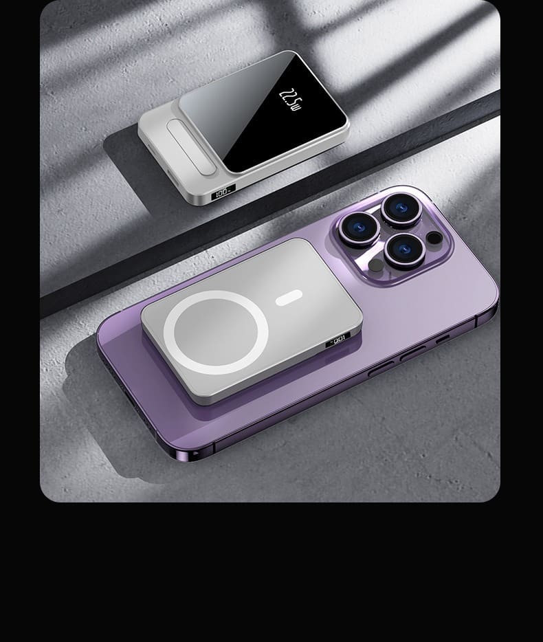 22.5W Quick Charge Wireless Power Bank Portable magnetic Charger Travel CPAP Battery Flight-Safe