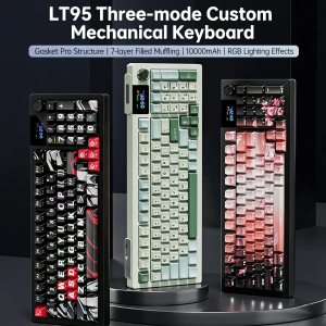 Tri-Mode Wireless Mechanical Keyboard - Full-Size Layout with Numpad