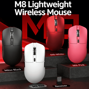 Tri-Mode Wireless/Wired Gaming Mouse Programmable Buttons for Work & Play