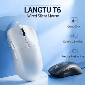 Basic Wired Optical Mouse Play Design Ambidextrous Shape Essential for Everyday Computing