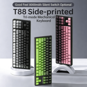 Gradient Blackberry Keyboard - Wireless 3-Mode, Hot-Swap Switches, 8000mAh Battery, Full RGB & Anti-Ghosting for PC/Mac
