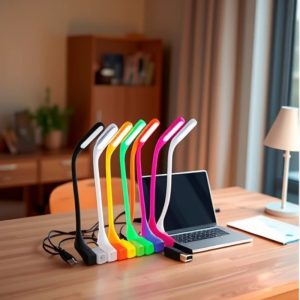 PVC Petal USB LED Night Light - 10 Color Options, 5V Plug & Play Decorative Mood Lamp for Bedroom, Bar, Party Decoration (10,000 Hours Lifespan)