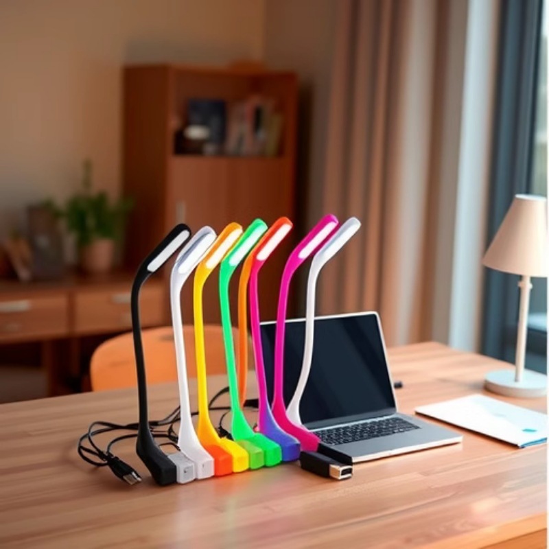 PVC Petal USB LED Night Light - 10 Color Options, 5V Plug & Play Decorative Mood Lamp for Bedroom, Bar, Party Decoration (10,000 Hours Lifespan)