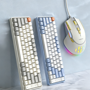 Wireless Keyboard Mouse Set Rechargeable Keyboard Single Receiver