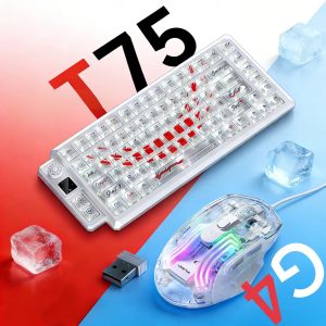 Wireless Keyboard Mouse Combo Resistant Design for Windows/Mac Computer