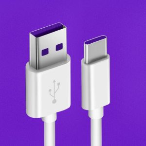 PVC Type C Cable Fast Charge Tangle-Free Cords Data Transfer